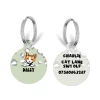 Personalised Cat Cartoon ID Tag - Sage Leopard 1 Personalised Cat Cartoon ID Tag - Sage Leopard -Cocopup London 11 34ac33e3 b756 4aed 8cf9 31a6080fd69f