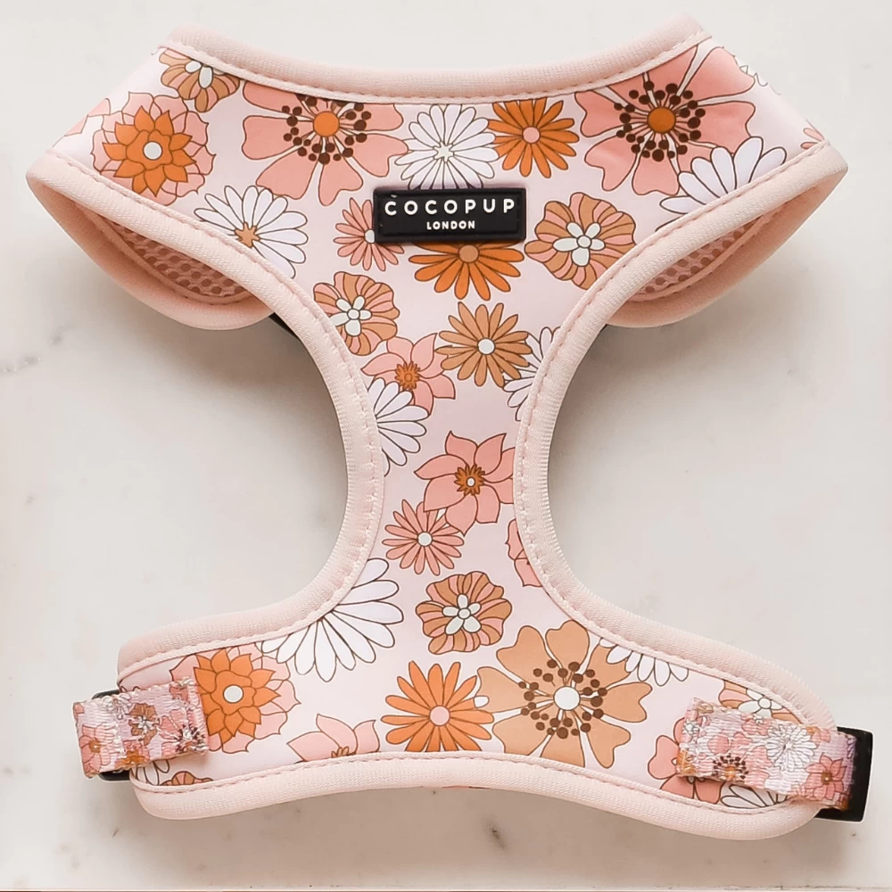 Groovy Florals Adjustable Neck Harness 3 Groovy Florals Adjustable Neck Harness