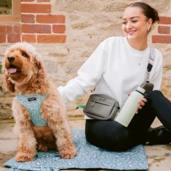 Sage Leopard Adjustable Neck Harness -Cocopup London 1 d93a8537 0234 465d a1e9 3df8626ec554