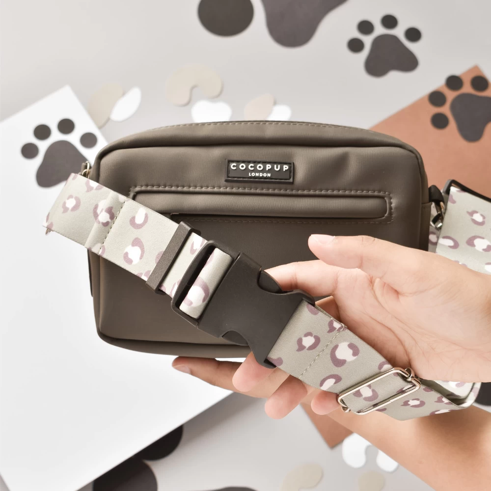 Bum Bag Bundle - Mocha + Sage Leopard 3 Bum Bag Bundle - Mocha + Sage Leopard