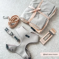 Sage Tweed Adjustable Neck Harness -Cocopup London 23 f370b29f 930e 466c a2c4 d63f08339e94