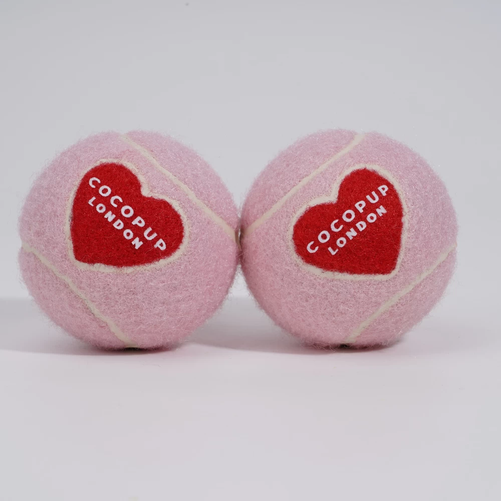 Tennis Ball - Pink & Red Heart 5 Tennis Ball - Pink & Red Heart - Image 3
