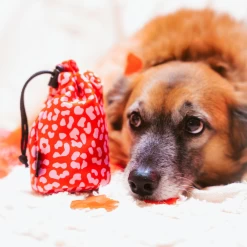 Drawstring Treat Pouch - Red & Pink Leopard -Cocopup London 2 1ecbe841 71dc 415b a9af b8f3aaec2a7d