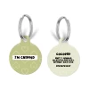 Personalised 'I'm Chipped' ID Tag - Sage Heart 1 Personalised 'I'm Chipped' ID Tag - Sage Heart -Cocopup London 2 368c4229 e28c 4413 ac5c bdca0afaf04c