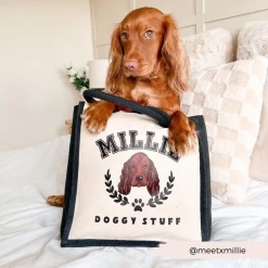 Cocopup X Syd & Co - Personalised Dog Jute Bag - 2 Colours Available -Cocopup London 2 6e4d6173 a51c 46d6 8d52 54104bb33d6b