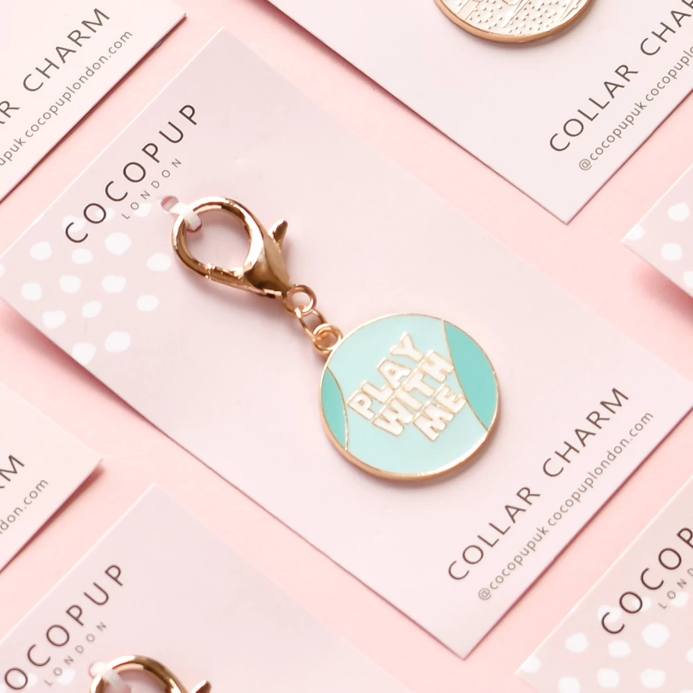 Dog Collar Charm - Play With Me 4 Dog Collar Charm - Play With Me - Image 2