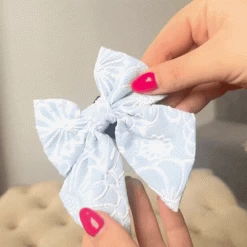 Luxe Sailor Bow Tie - Baby Blue Flower -Cocopup London 342 0a1c4536 8d07 4a30 aff1 613baa230b40