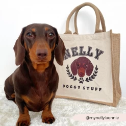 Cocopup X Syd & Co - Personalised Dog Jute Bag - 2 Colours Available -Cocopup London 3 0973d710 d0cd 4938 a240 117f8b964970