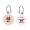 Personalised Dog Cartoon ID Tag - Pink Heart -Cocopup London 5 51498e82 ad98 4d1b 93da 3c9e7481c3a5