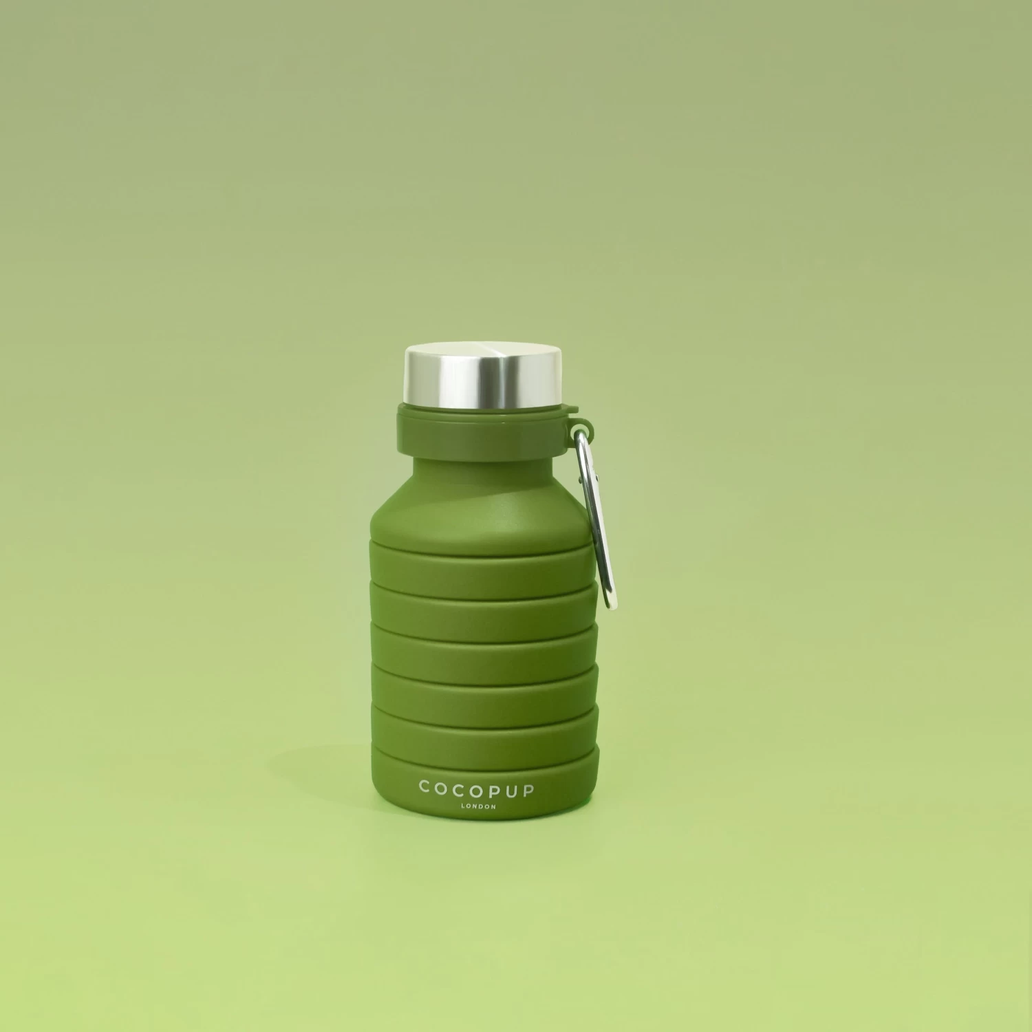 Collapsible Water Bottle - Khaki 4 Collapsible Water Bottle - Khaki - Image 2