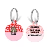 Personalised Cat Cartoon ID Tag - Red & Pink Leopard -Cocopup London 9 d388a6f9 26af 4ef4 9134 489d3408a476