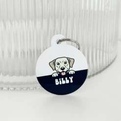 Personalised Dog Cartoon ID Tag - Black -Cocopup London Black1