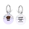 Personalised Dog Cartoon ID Tag - Pastel Flowers -Cocopup London CoconutLane 3 272a1a29 ffc9 4a39 87e4 398ed1d35a6c