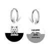 Personalised Dog Cartoon ID Tag - Black -Cocopup London CoconutLane 7
