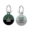 Personalised Dog Cartoon ID Tag - Khaki -Cocopup London CoconutLane 8