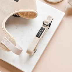 Luxe Velvet Adjustable Neck Harness, Lead & Collar Bundle - Champagne -Cocopup London DSC 0932 4065e9bd 3809 4823 825d cb0da3863c59