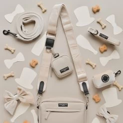 Dog Walking Bag Bundle - Champagne Velvet -Cocopup London DSC 1014