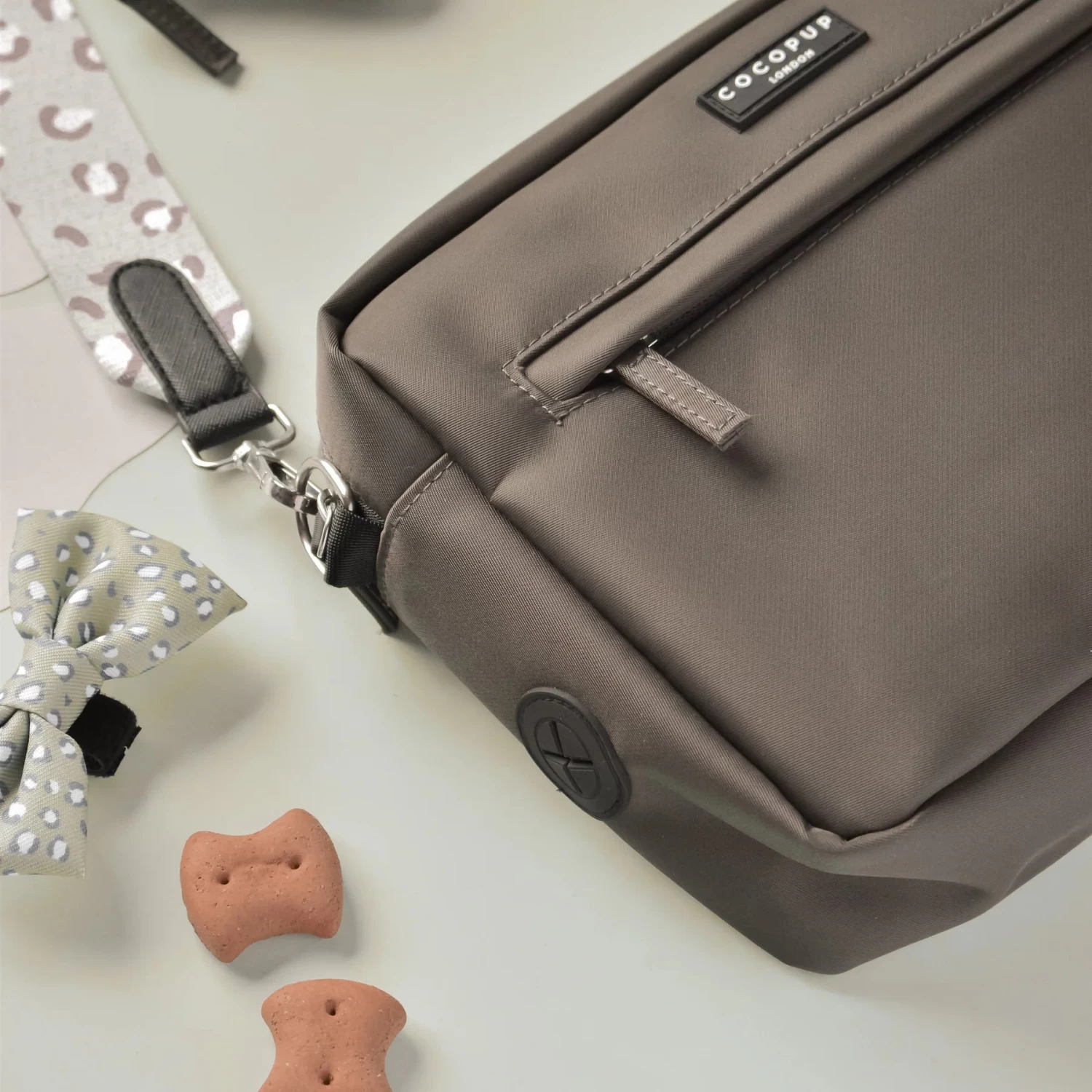 Large Dog Walking Mocha Bag Bundle - Sage Leopard 6 Large Dog Walking Mocha Bag Bundle - Sage Leopard - Image 4