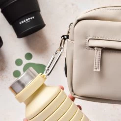 Collapsible Water Bottle - Nude -Cocopup London DSC 1979