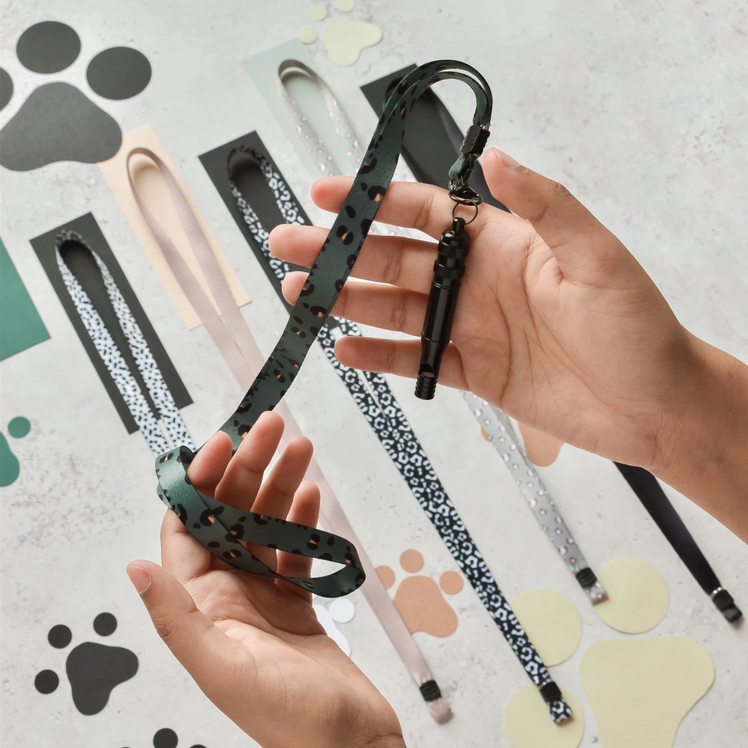 Lanyard - Khaki Leopard 3 Lanyard - Khaki Leopard