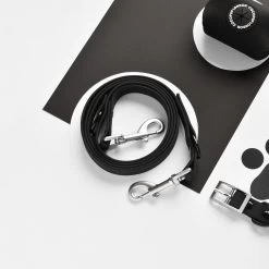 NAKD Adjustable Neck Harness, Lead, Collar & Poop Bag Holder Bundle - Liquorice -Cocopup London DSC 4426