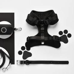 NAKD Adjustable Neck Harness - Liquorice -Cocopup London DSC 4435