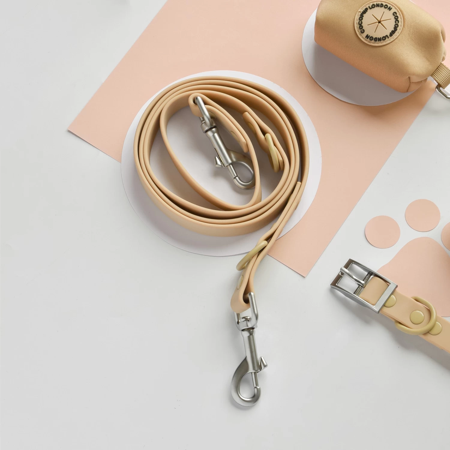 NAKD Adjustable Neck Harness, Lead, Collar & Poop Bag Holder Bundle - Biscuit 8 NAKD Adjustable Neck Harness, Lead, Collar & Poop Bag Holder Bundle - Biscuit - Image 6