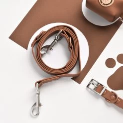 NAKD Adjustable Neck Harness, Lead, Collar & Poop Bag Bundle Bundle - Brownie -Cocopup London DSC 4858