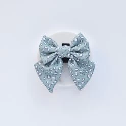 Sage Leopard Sailor Bow Tie