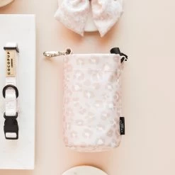 Drawstring Treat Pouch - Nude Chic Leopard -Cocopup London DSC 6107