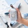 Luxe Poop Bag Holder - Baby Blue Flower -Cocopup London DSC 7192