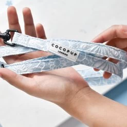 Luxe Baby Blue Flower Lead - Puppy -Cocopup London DSC 7216