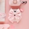 Luxe Sailor Bow Tie - Baby Pink Heart -Cocopup London DSC 8347