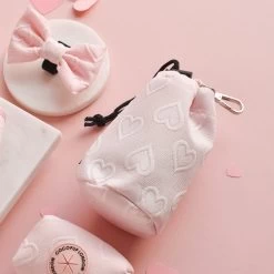 Drawstring Treat Pouch - Baby Pink Heart 8 Drawstring Treat Pouch - Baby Pink Heart -Cocopup London DSC 8395