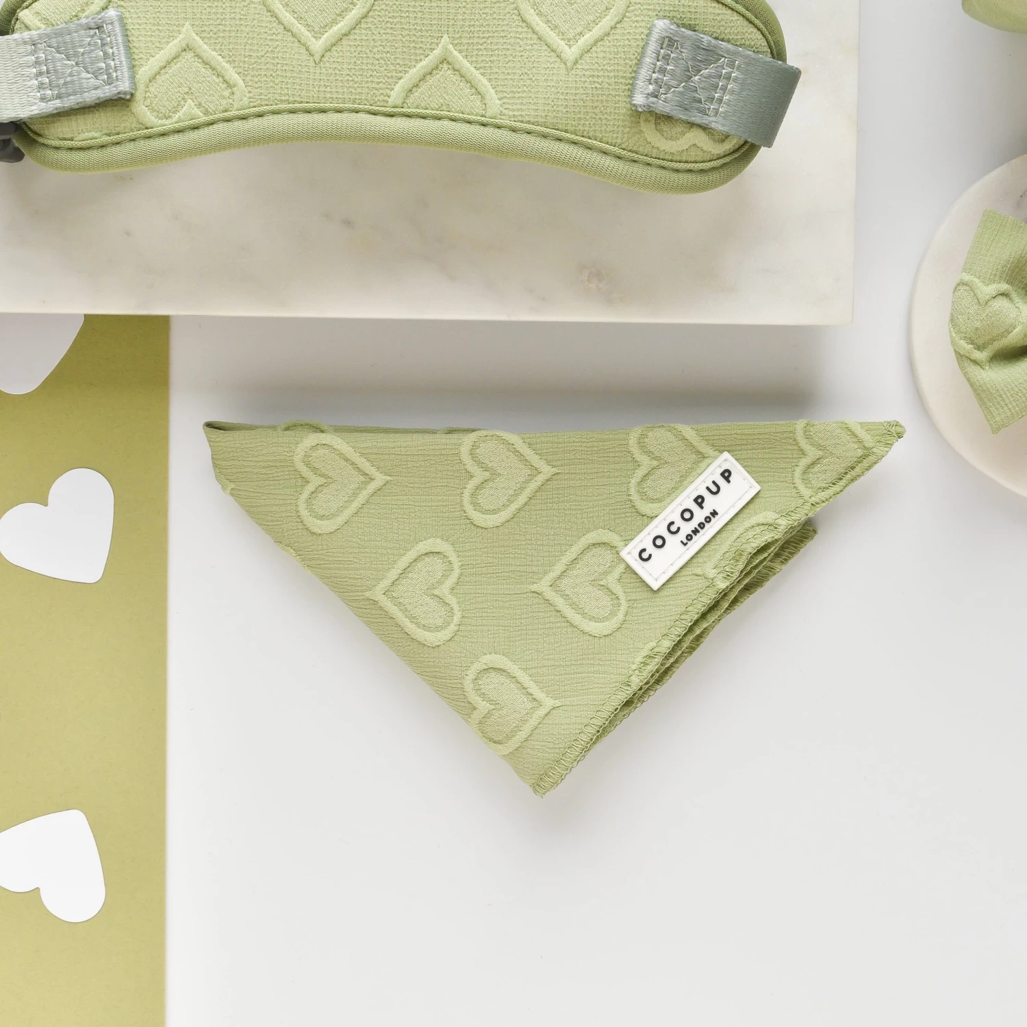 Luxe Bandana - Sage Heart 3 Luxe Bandana - Sage Heart