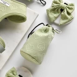 Drawstring Treat Pouch - Sage Heart -Cocopup London DSC 8537
