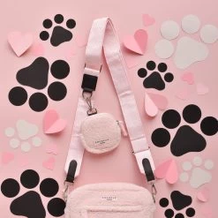 Luxe Bag Strap - Baby Pink Heart -Cocopup London DSC 8846