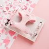 Luxe Baby Pink Heart Adjustable Neck Harness, Lead & Collar Bundle -Cocopup London DSC 9075