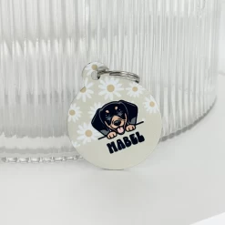 Personalised Dog Cartoon ID Tag - Daisy Chain 13 Personalised Dog Cartoon ID Tag - Daisy Chain -Cocopup London DaisyChain1
