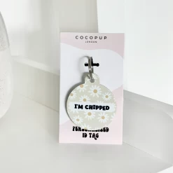 Personalised 'I'm Chipped' ID Tag - Daisy Chain 6 Personalised 'I'm Chipped' ID Tag - Daisy Chain -Cocopup London DaisyChainChipped