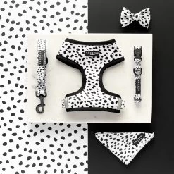 Monochrome Spots Adjustable Neck Harness -Cocopup London IMG 1862 0cfe41ea 0756 4ab0 8b06 a79c99e288d0