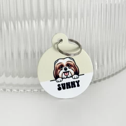 Personalised Dog Cartoon ID Tag - Nude -Cocopup London Nude1