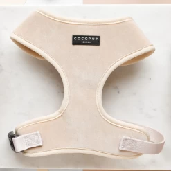 Luxe Velvet Adjustable Neck Harness - Champagne
