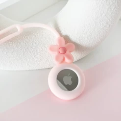 Cute Flower AirTag Case - Pink By Coconut Lane