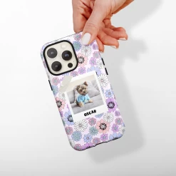 Patterned Personalised Polaroid Dog Phone Case - Upload Your Photo -Cocopup London PolaroidMockup 1