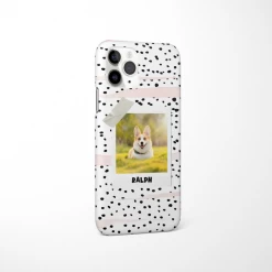 Patterned Personalised Polaroid Dog Phone Case - Upload Your Photo -Cocopup London PolaroidMockup 10