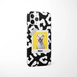 Patterned Personalised Polaroid Dog Phone Case - Upload Your Photo -Cocopup London PolaroidMockup 11
