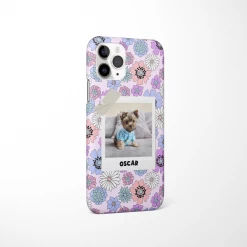 Patterned Personalised Polaroid Dog Phone Case - Upload Your Photo -Cocopup London PolaroidMockup 8
