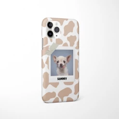Patterned Personalised Polaroid Dog Phone Case - Upload Your Photo -Cocopup London PolaroidMockup 9