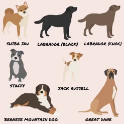 Personalised Dog Love Heart Phone Case - Choose Your Breed By Coconut Lane -Cocopup London SHIBAINU